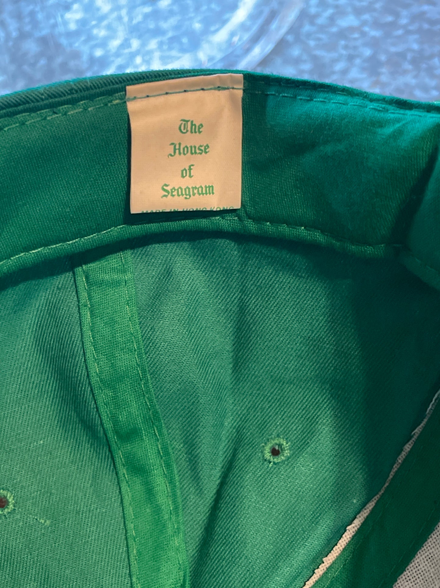 Vintage 90's Seagram's Gin Liquor Green Snapback Rope Hat