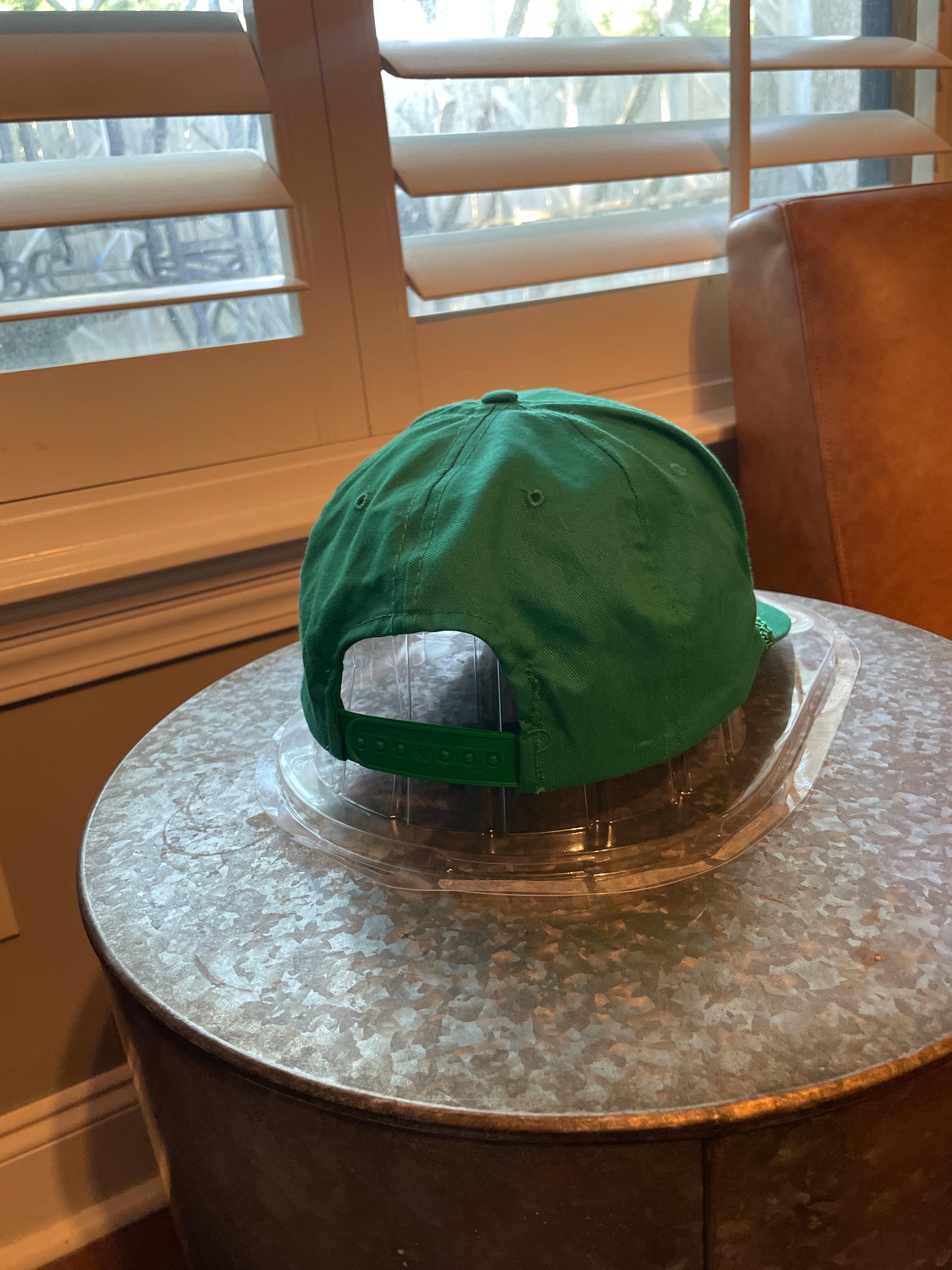 Vintage 90's Seagram's Gin Liquor Green Snapback Rope Hat